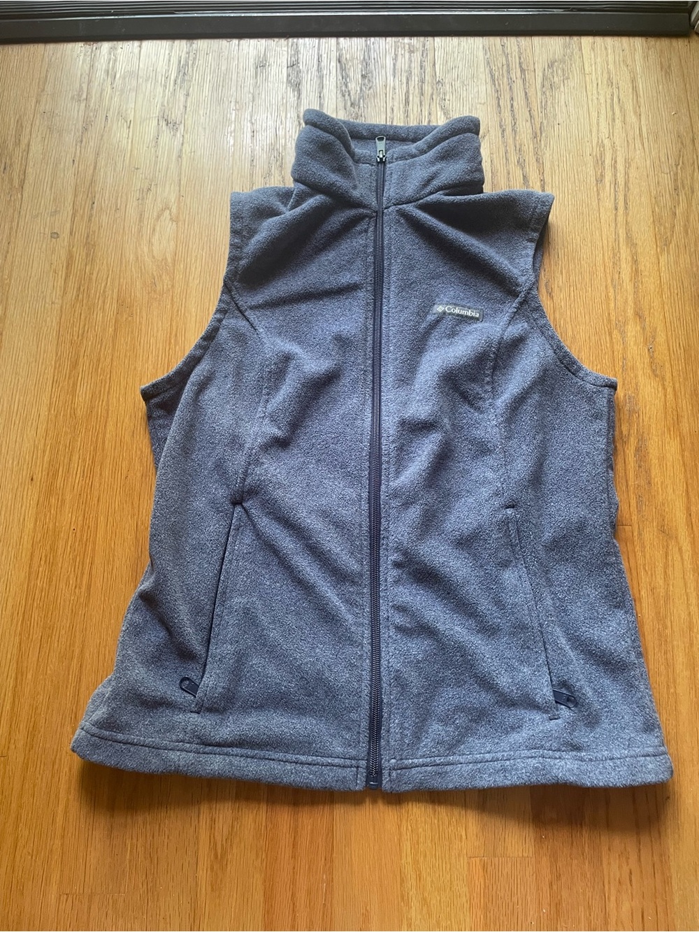 Columbia Navy Blue Fleece Vest women’s medium - Picture 2 of 8